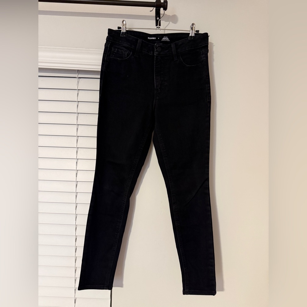 Old Navy Women's Black Rockstar Super Skinny Jeans